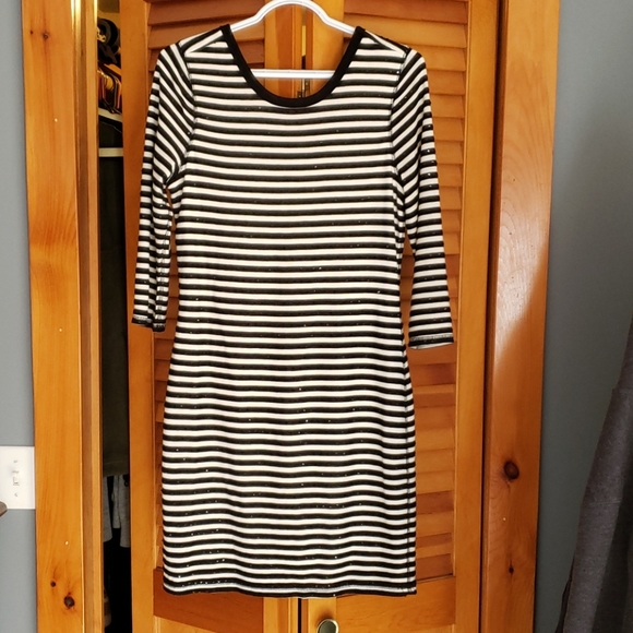 Express Striped Sequin Dress - Picture 2 of 4